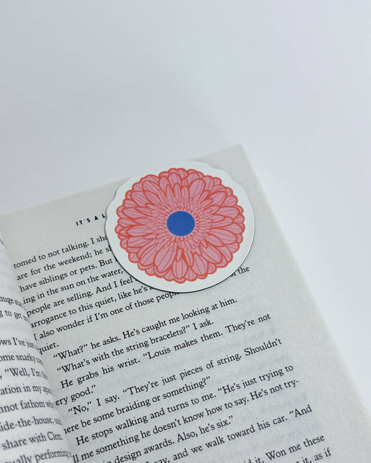 Pink Cutie Flower Magnetic Bookmark