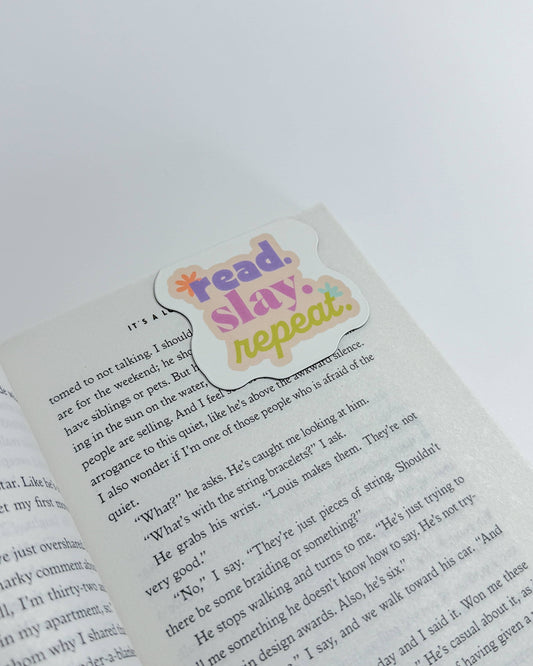 READ SLAY REPEAT Magnetic Bookmark