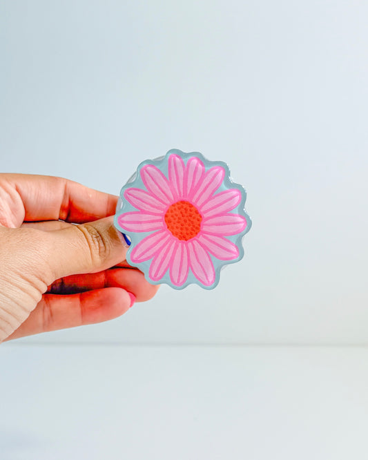 Pinky Flower Magnetic Grip Holder