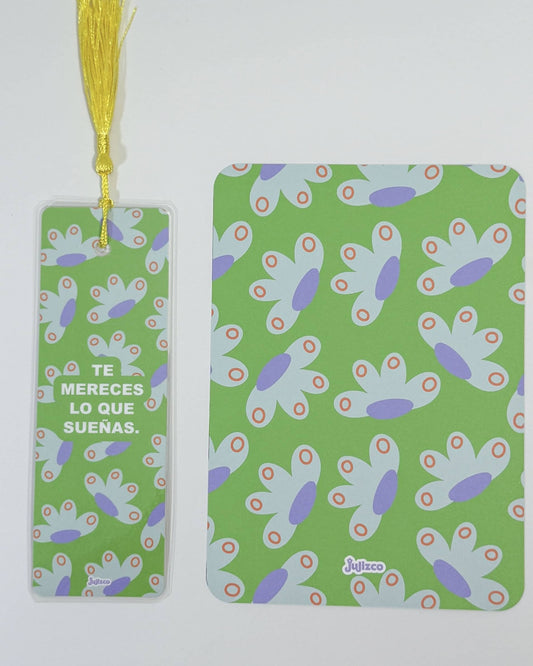 Floral & Green Matching Duo