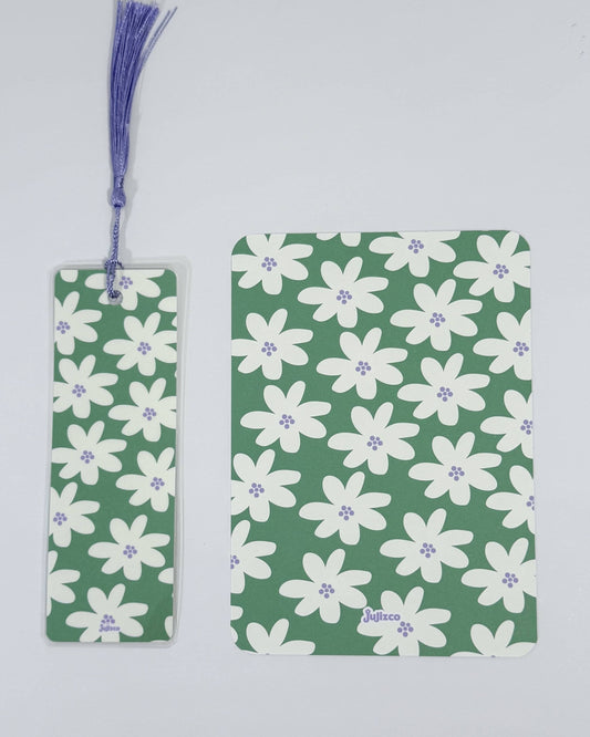 Bloom Beige & Green Matching Duo