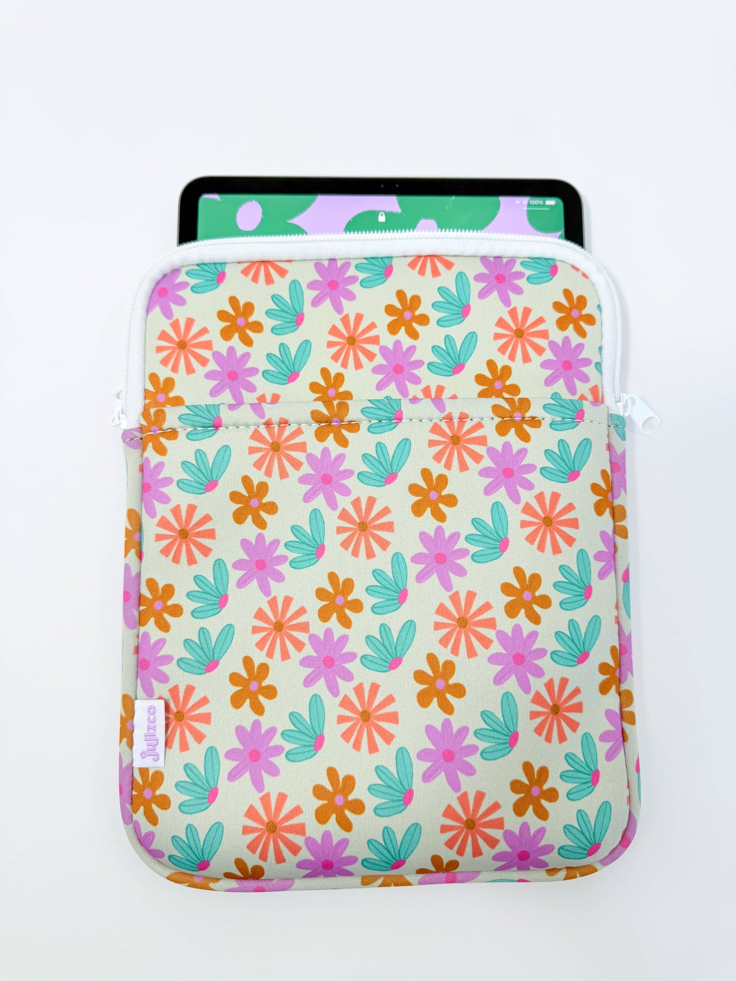 LARGE 10.5" Flower Paradise Readers Protective Sleeve