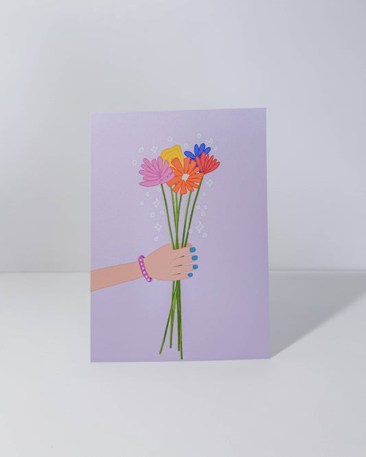 Te Regalo Flores Art Print 5x7