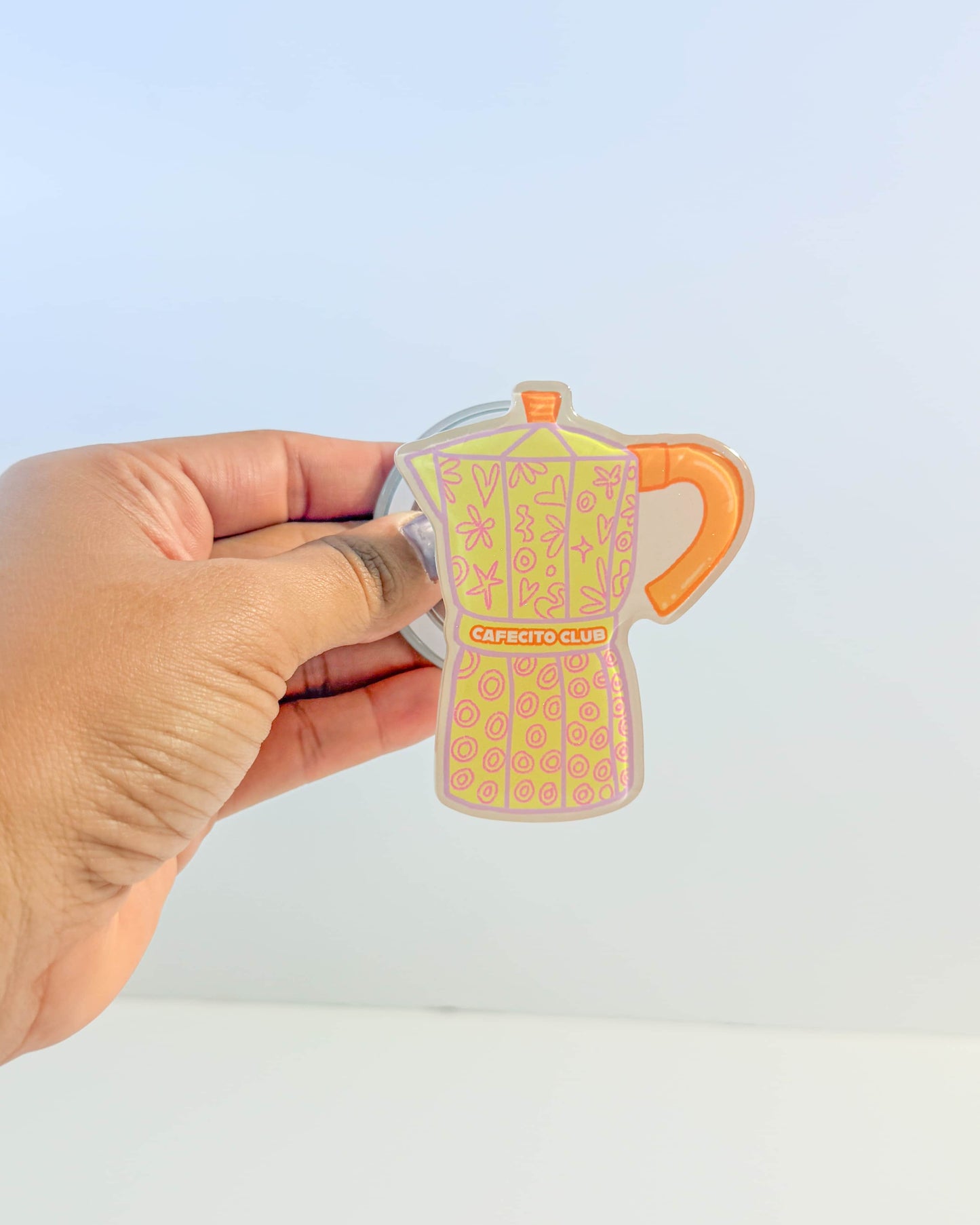 Cafecito Club Magnetic Grip Holder - Amarillo