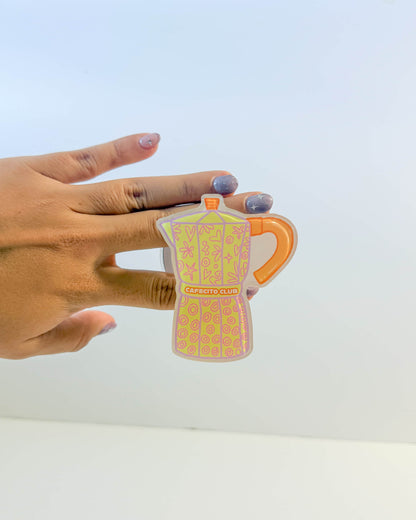 Cafecito Club Magnetic Grip Holder - Amarillo