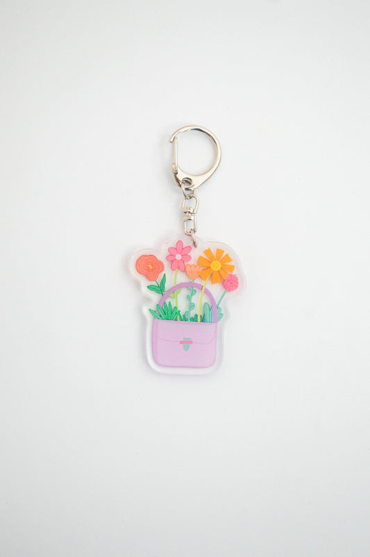 Purse of Flowers Keychain