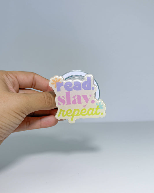 READ SLAY REPEAT Magnetic Grip Holder